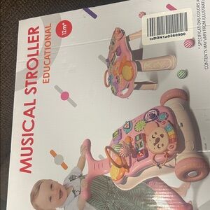 Musical Stroller Educational Toy - Pink